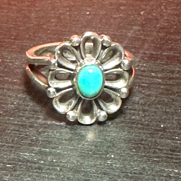 James Avery Jewelry - Rare & Retired James Avery ring turquoise sterling silver De Flores 7